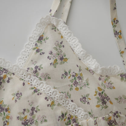 Adjustable Floral Print Romper (Size 66)