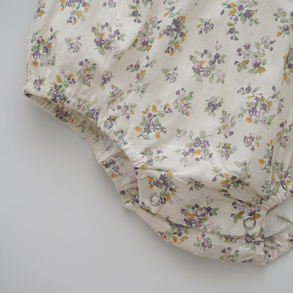 Adjustable Floral Print Romper (Size 66)