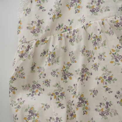 Adjustable Floral Print Romper (Size 66)