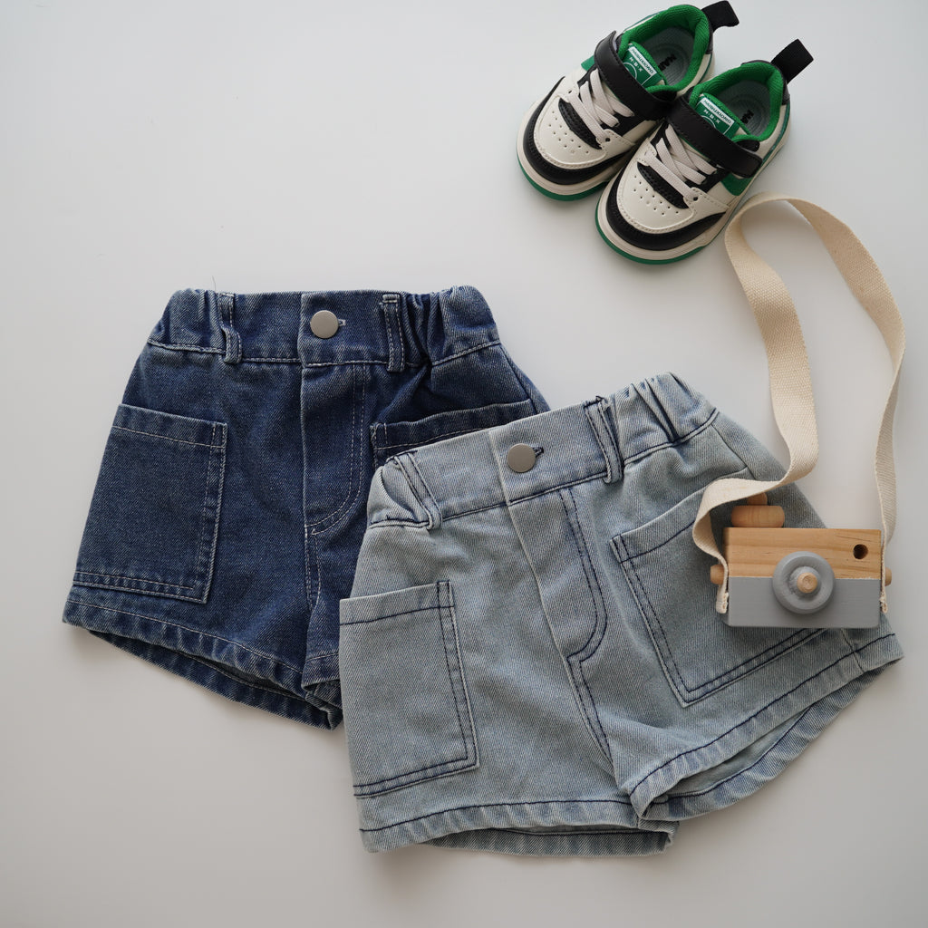 Side Pocket Casual Denim Pants (Size 130)