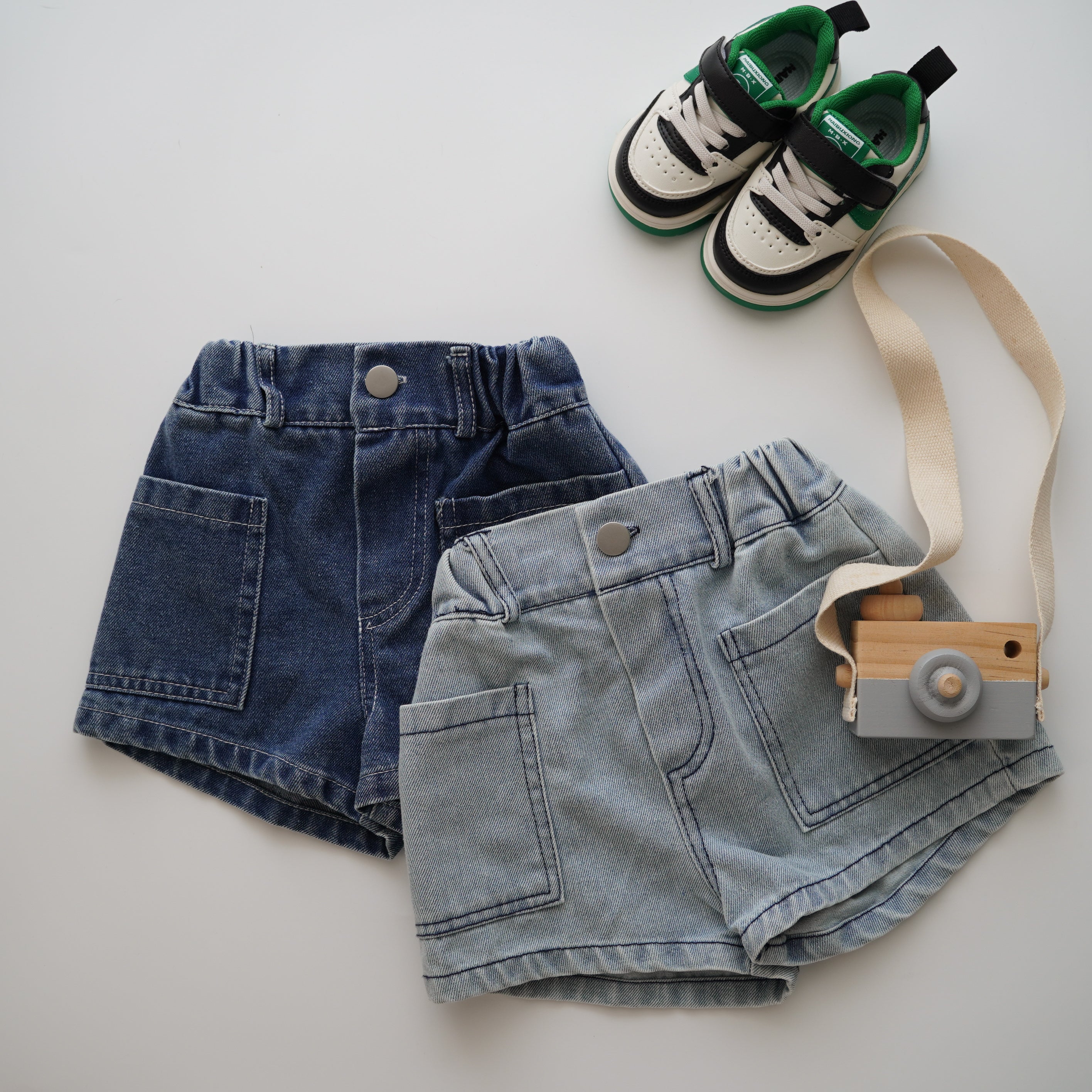 Side Pocket Casual Denim Pants (Size 130)