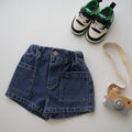 Side Pocket Casual Denim Pants (Size 130)