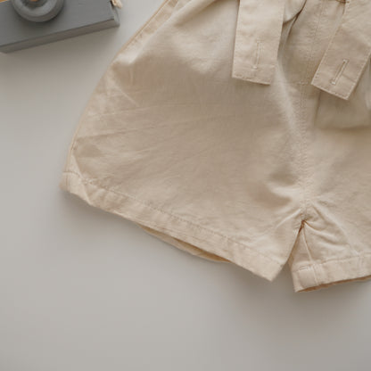 Brown Collar Shirt with Sling Set
