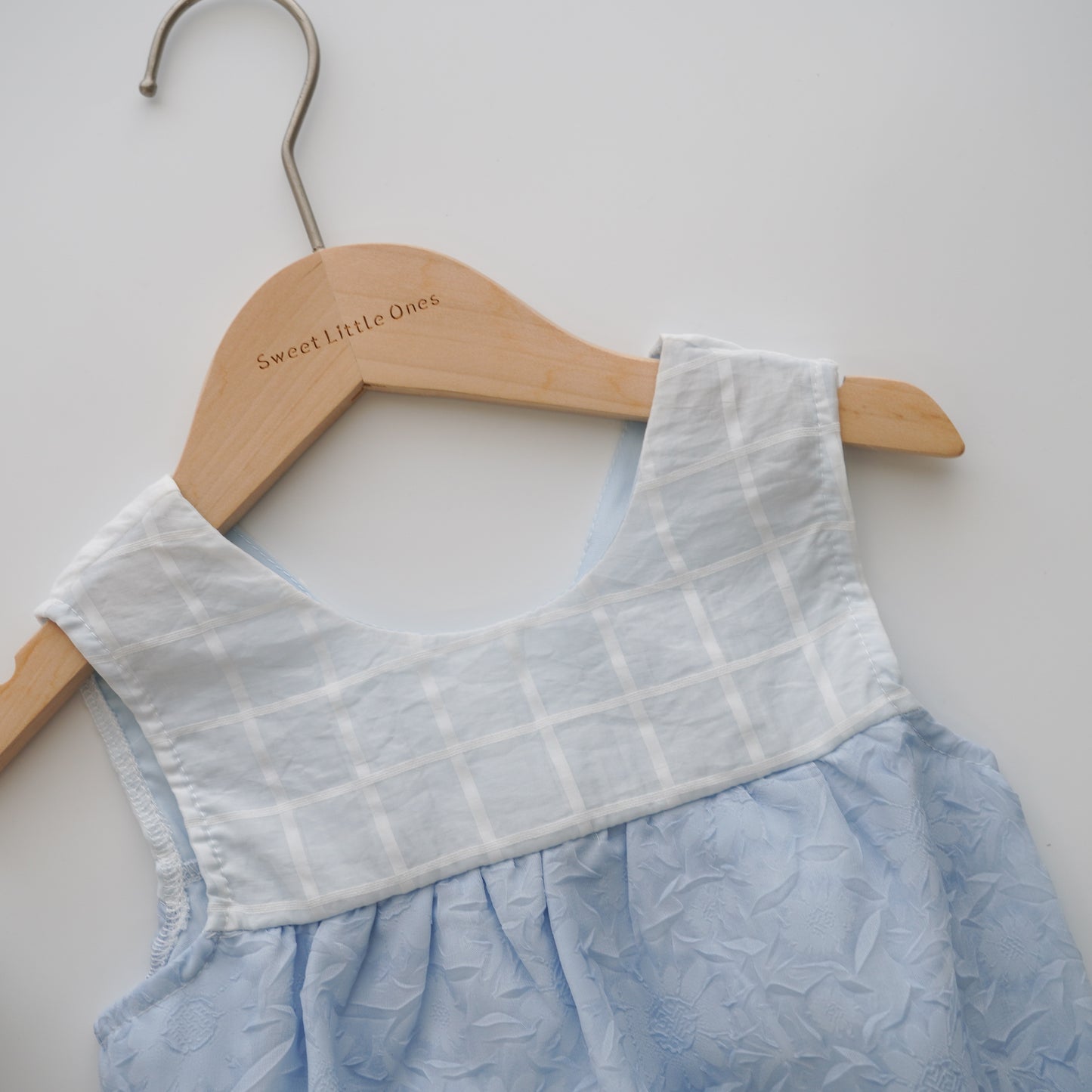 Baby Blue Ribbon Romper