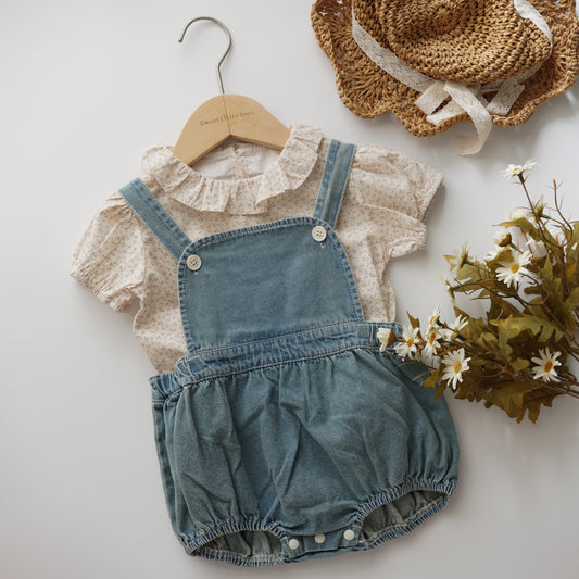 Floral Inner with Denim Sling