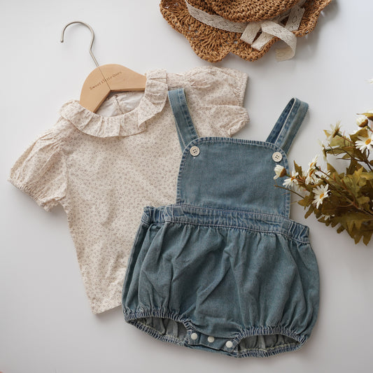 Floral Inner with Denim Sling