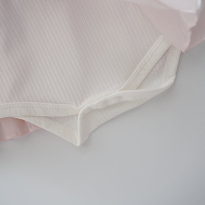 Silky Ribbon Pink Romper with Hairband