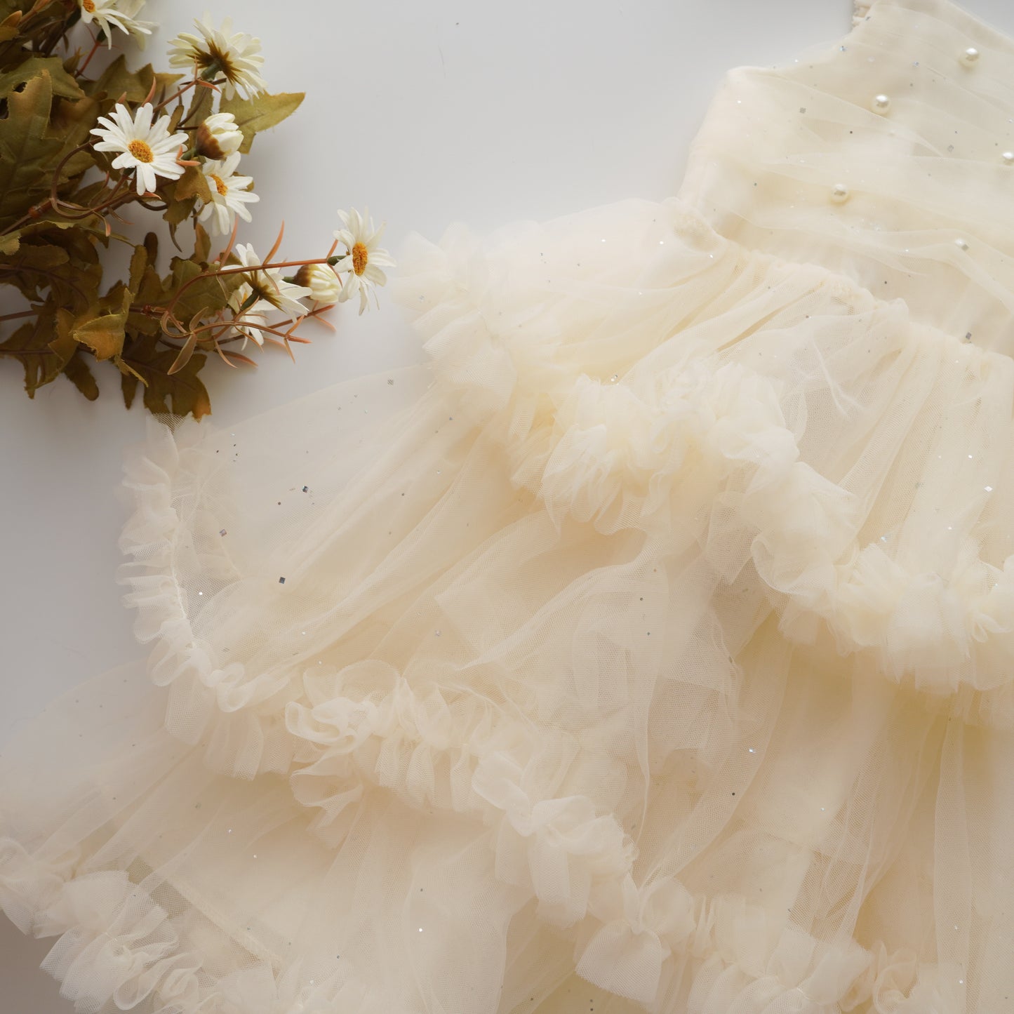 Premium Princess Pearl Details Dress