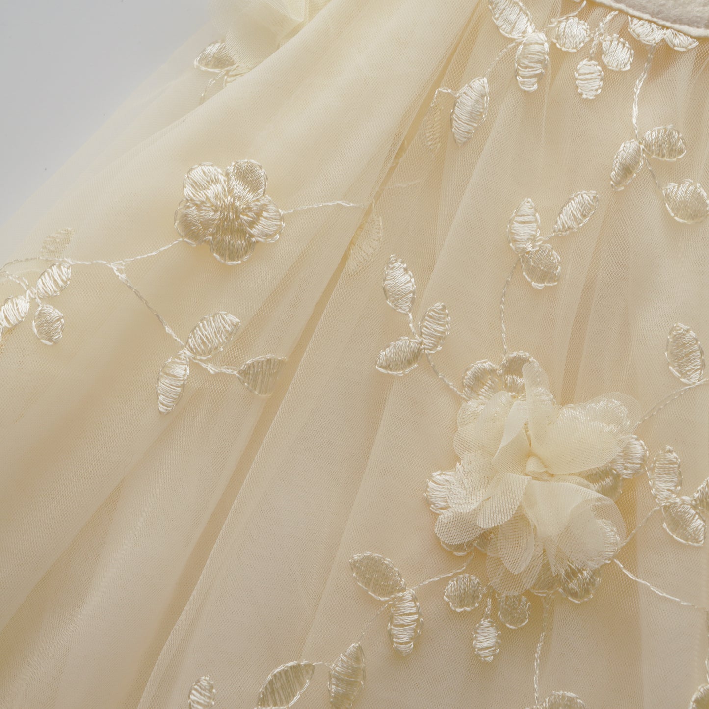 Floral Petal Mesh Dress