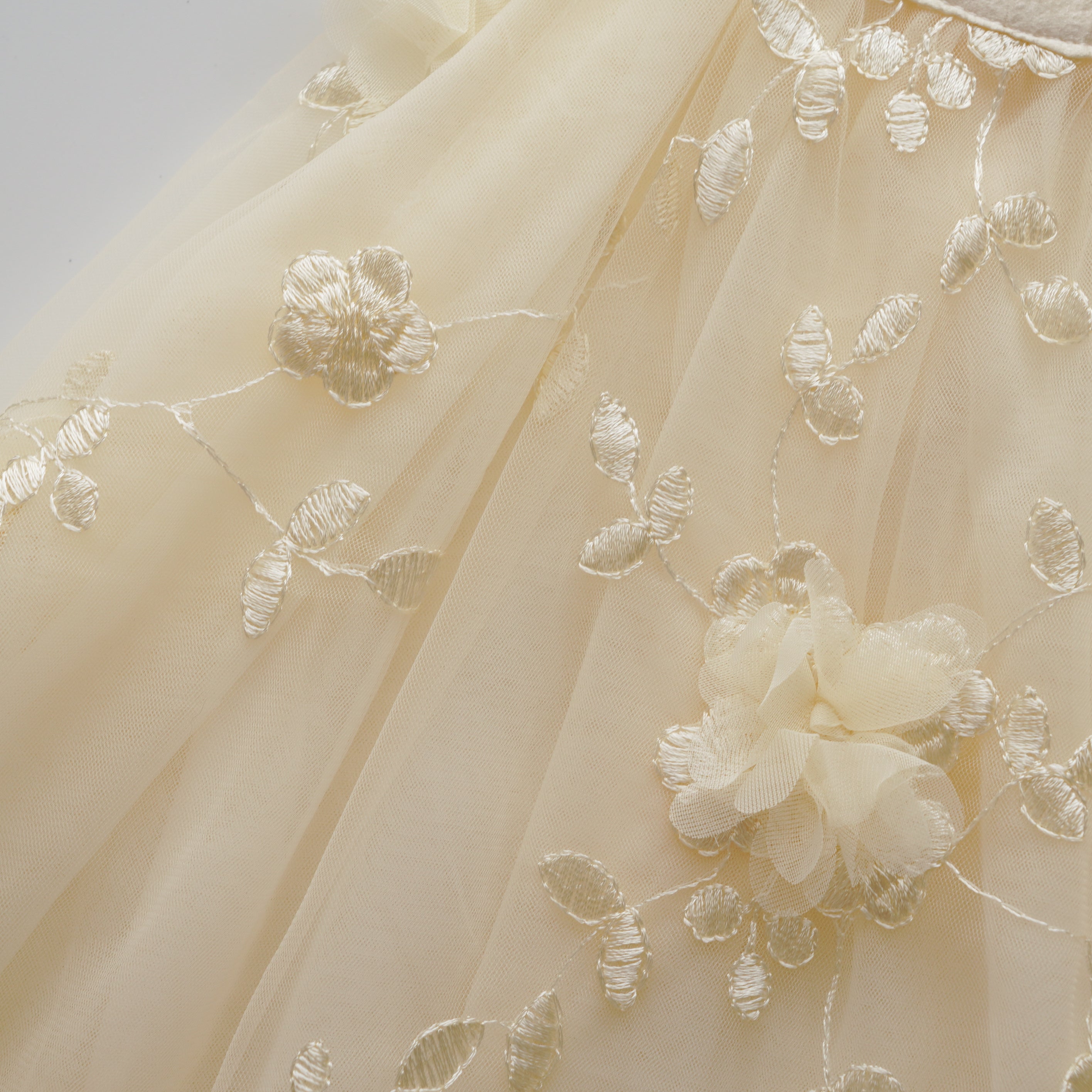 Floral Petal Mesh Dress