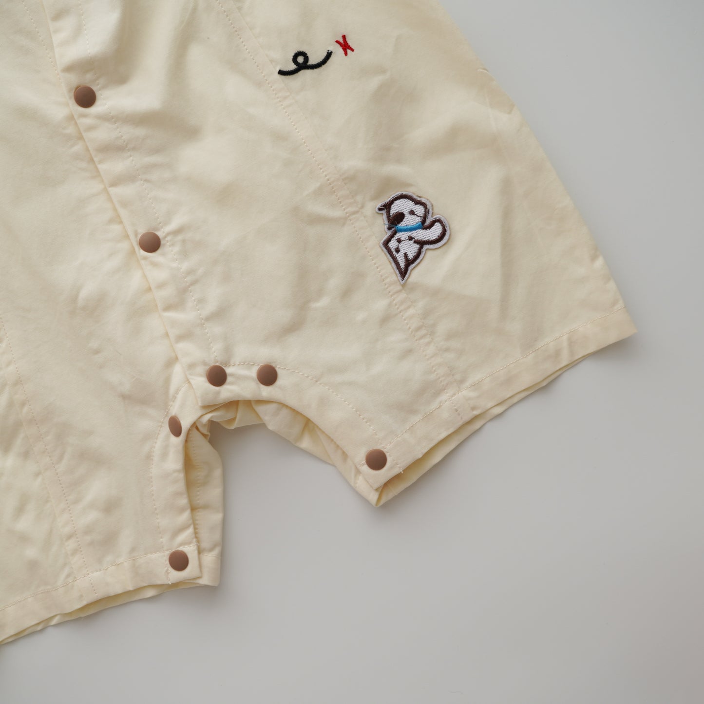 Embroidery Bear Cartoon Overall look