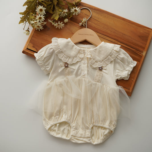 Vintage Puff Mesh Romper