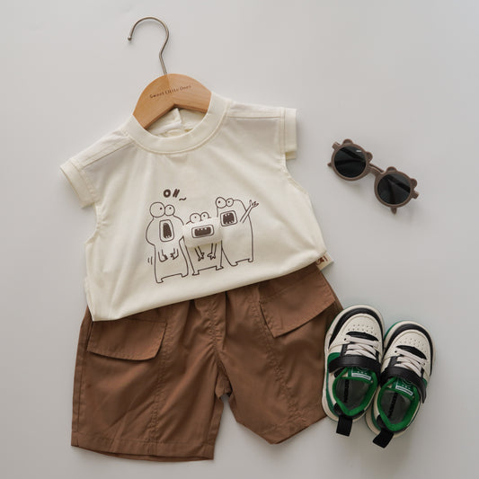 Funny Cartoon Two Pieces Set