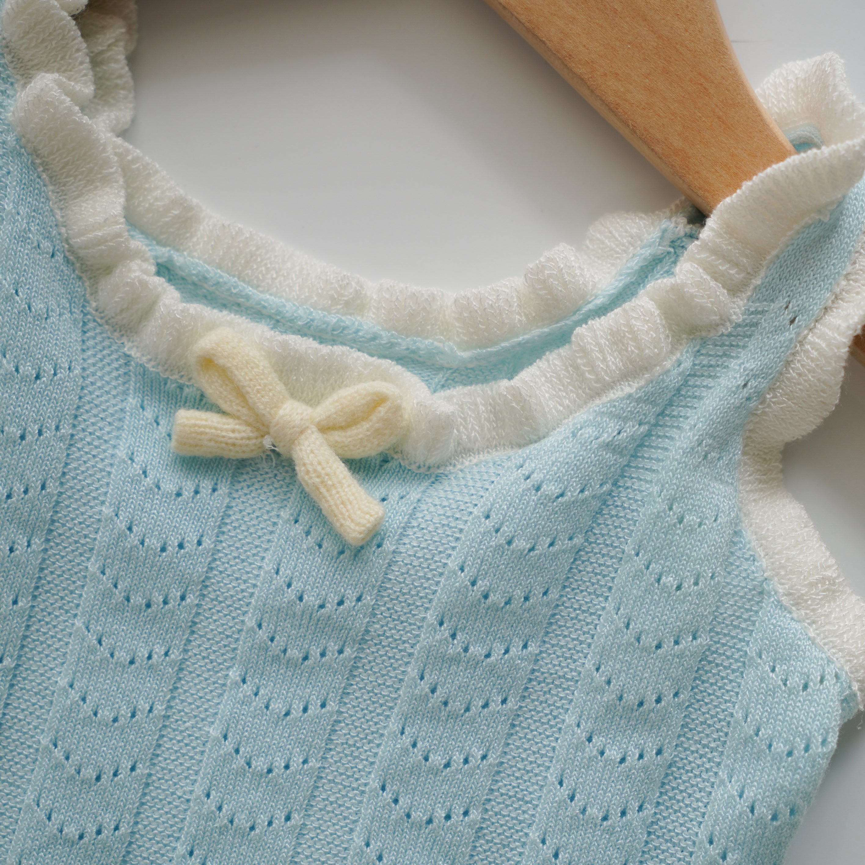 Knitted Sleeveless Top & Layered Skirt-Pants Set