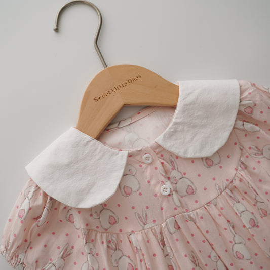 Bunny Print & Ear Romper