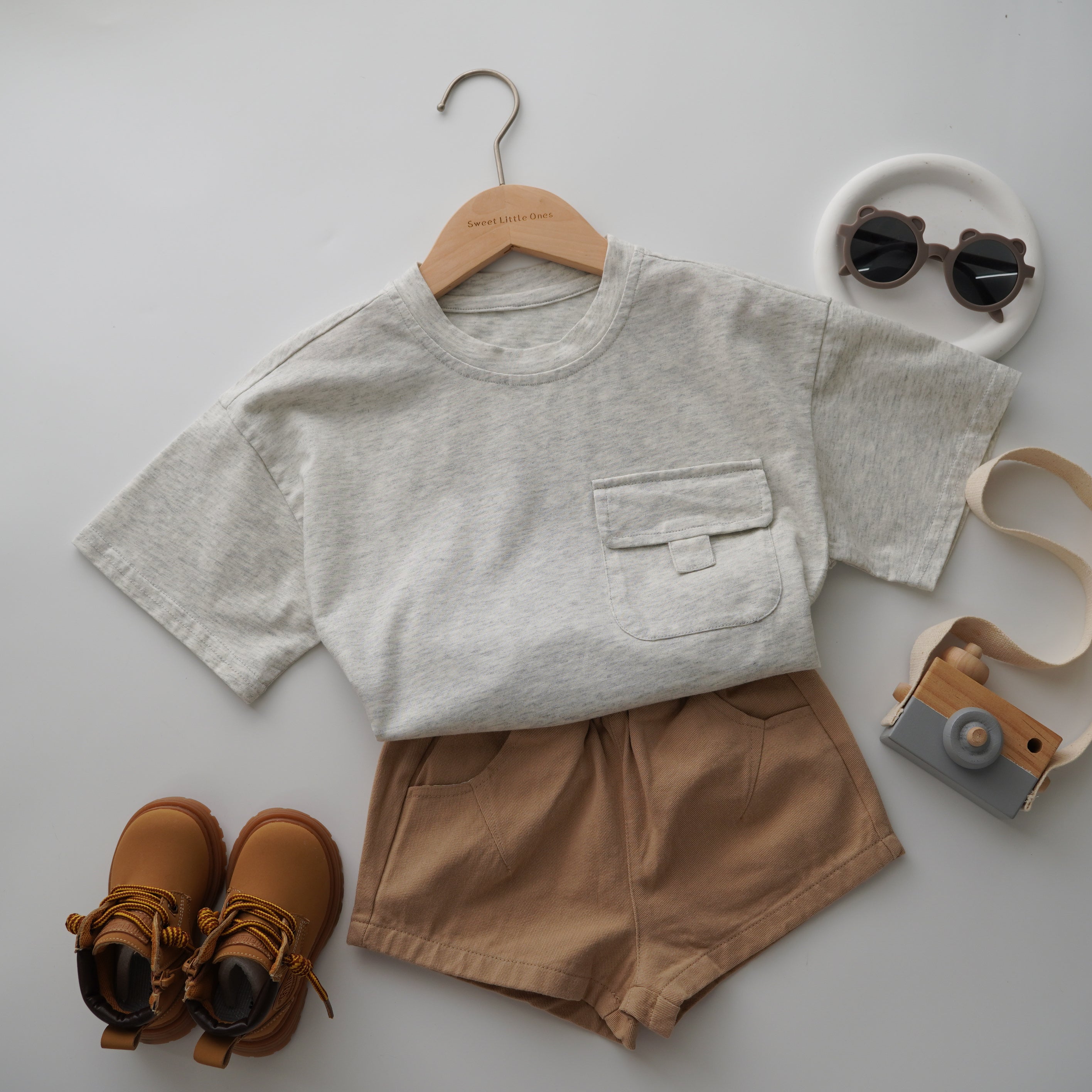 Plain Pocket Casual T-Shirt