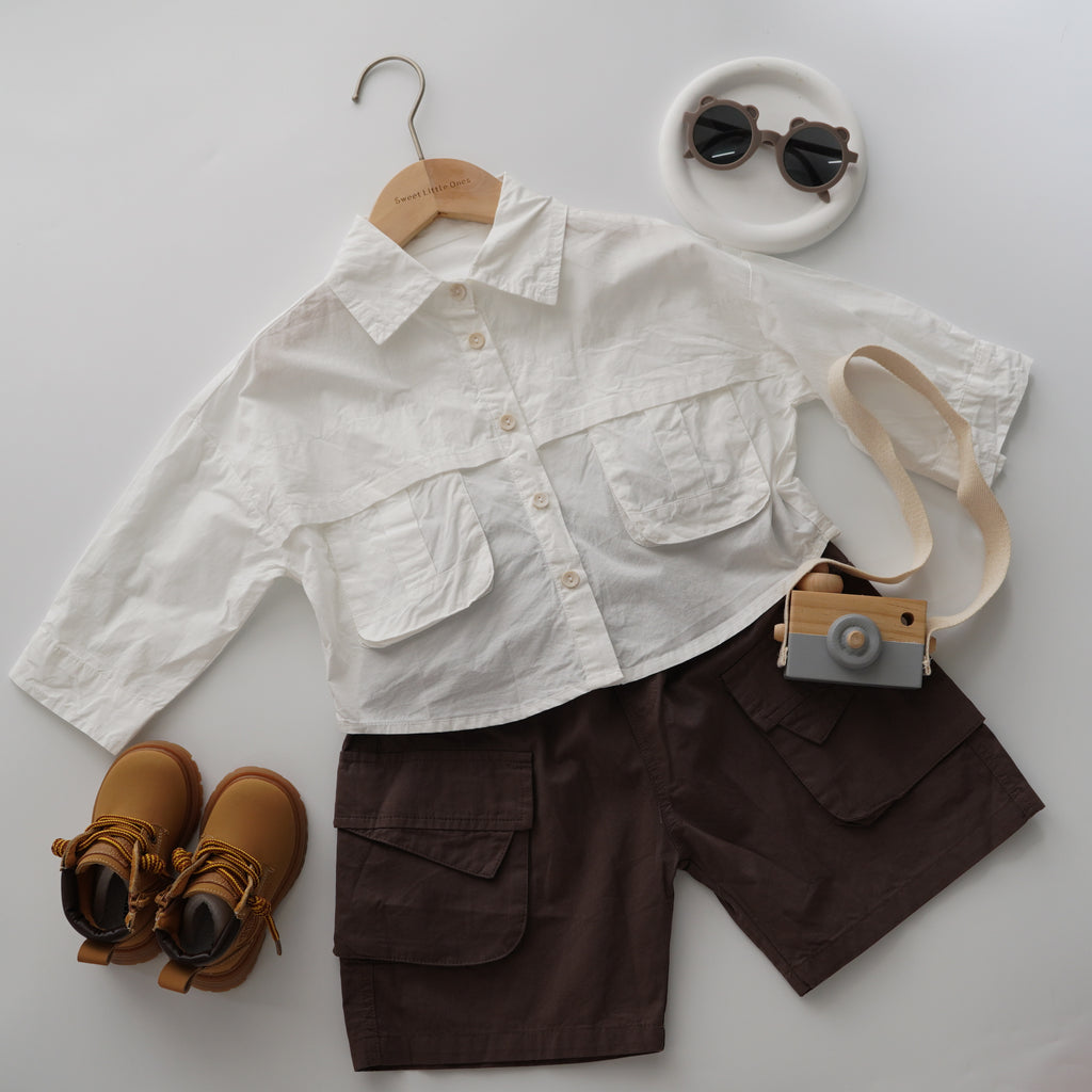 Long Sleeves Pocket Shirt