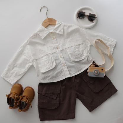 Long Sleeves Pocket Shirt