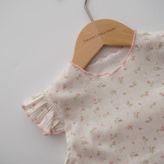 Floral Casual Top & Pink Pants