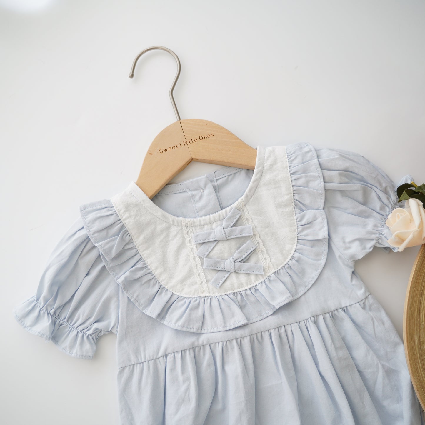 Pastel Baby Girl Ribbon Romper