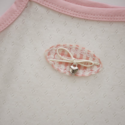Sweet Cotton Top & Layered Pants Set