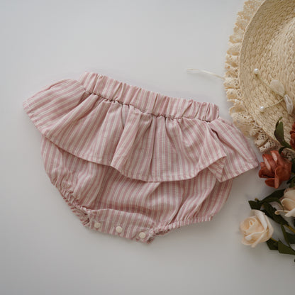 Sweet Cotton Top & Layered Pants Set