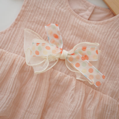 Pastel Ribbon Baby Girl Romper