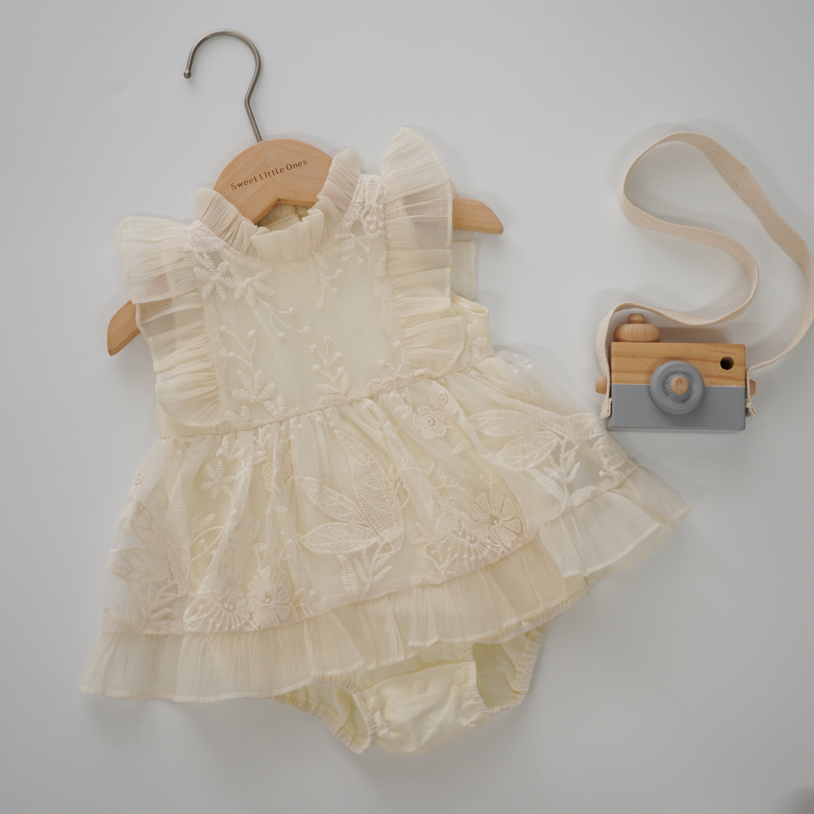 Vintage Princess Lace Romper