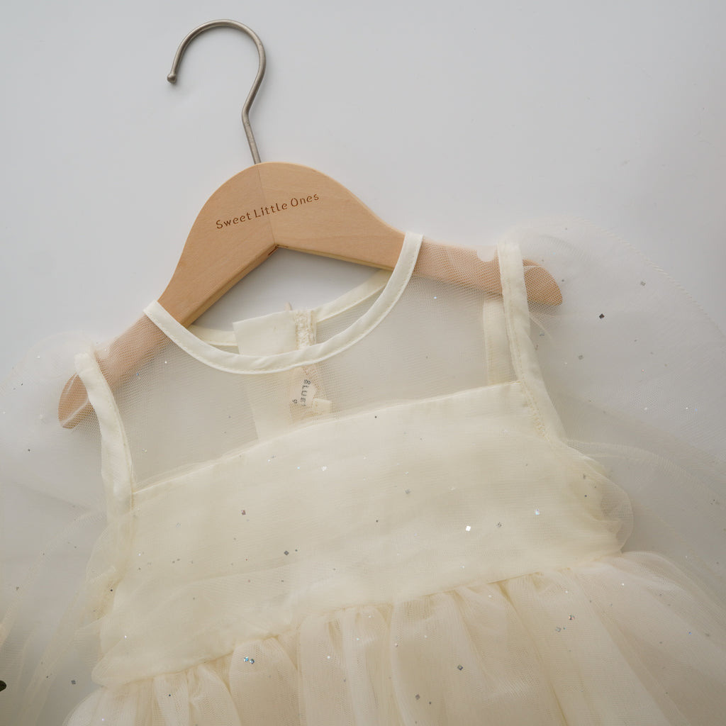 Elegant Mesh Long Sleeves Premium Dress