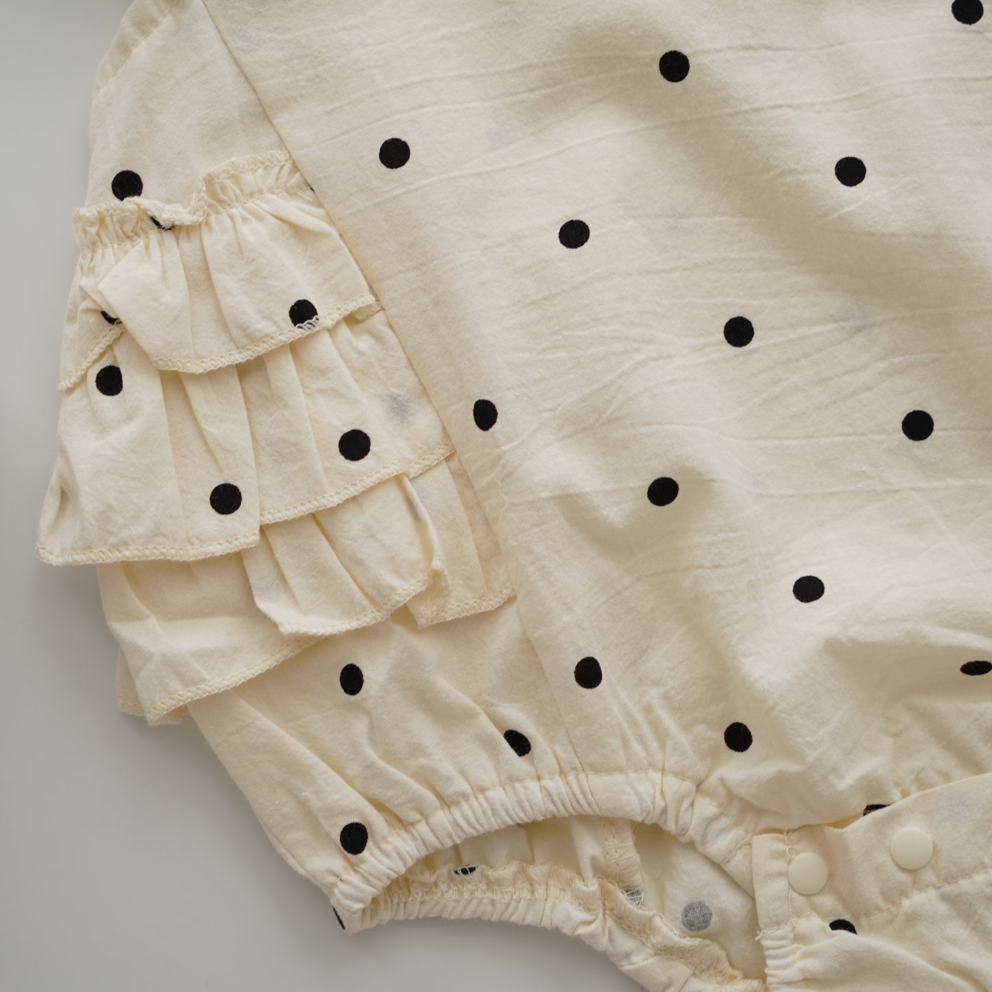 Classic Polka Dot Layered Romper