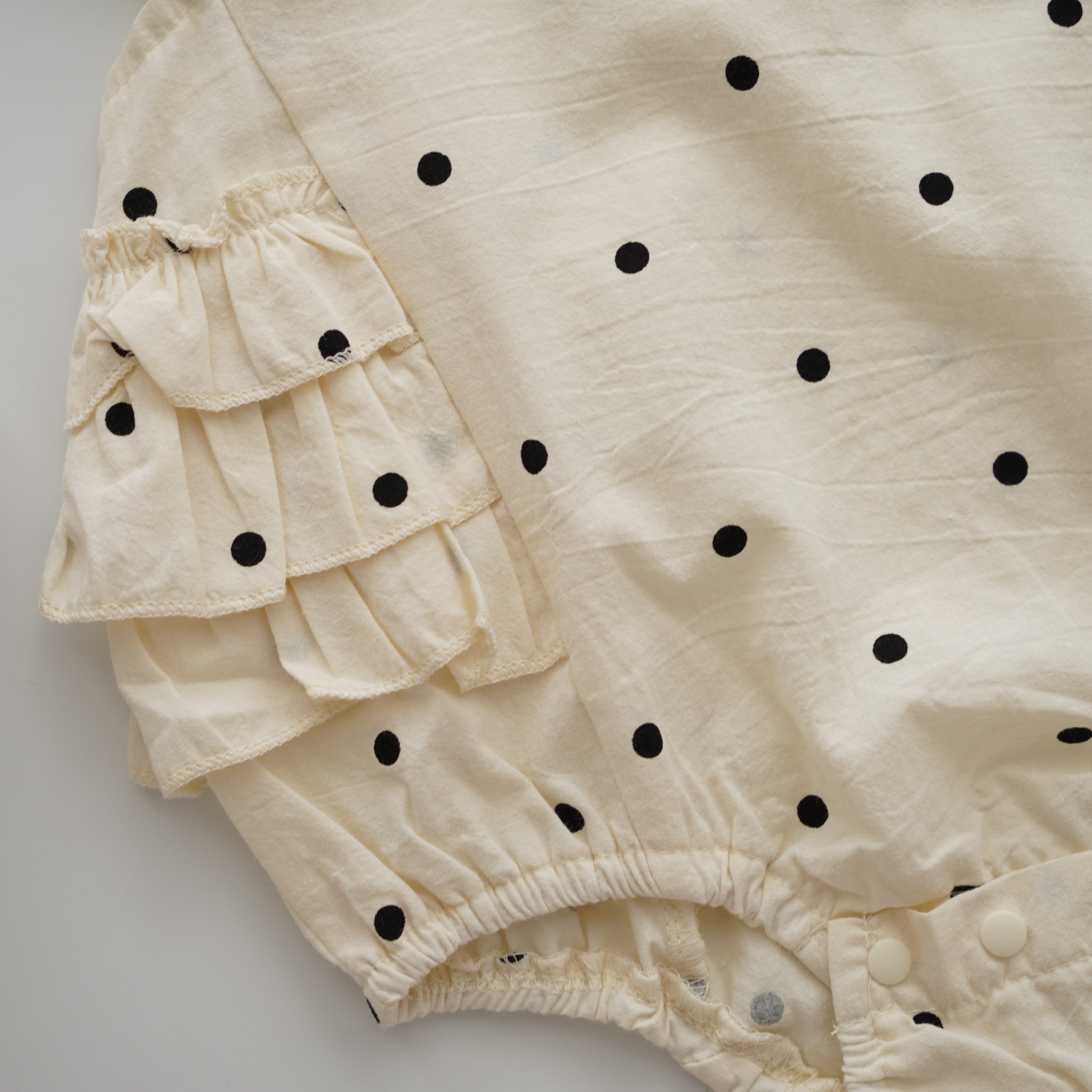 Classic Polka Dot Layered Romper