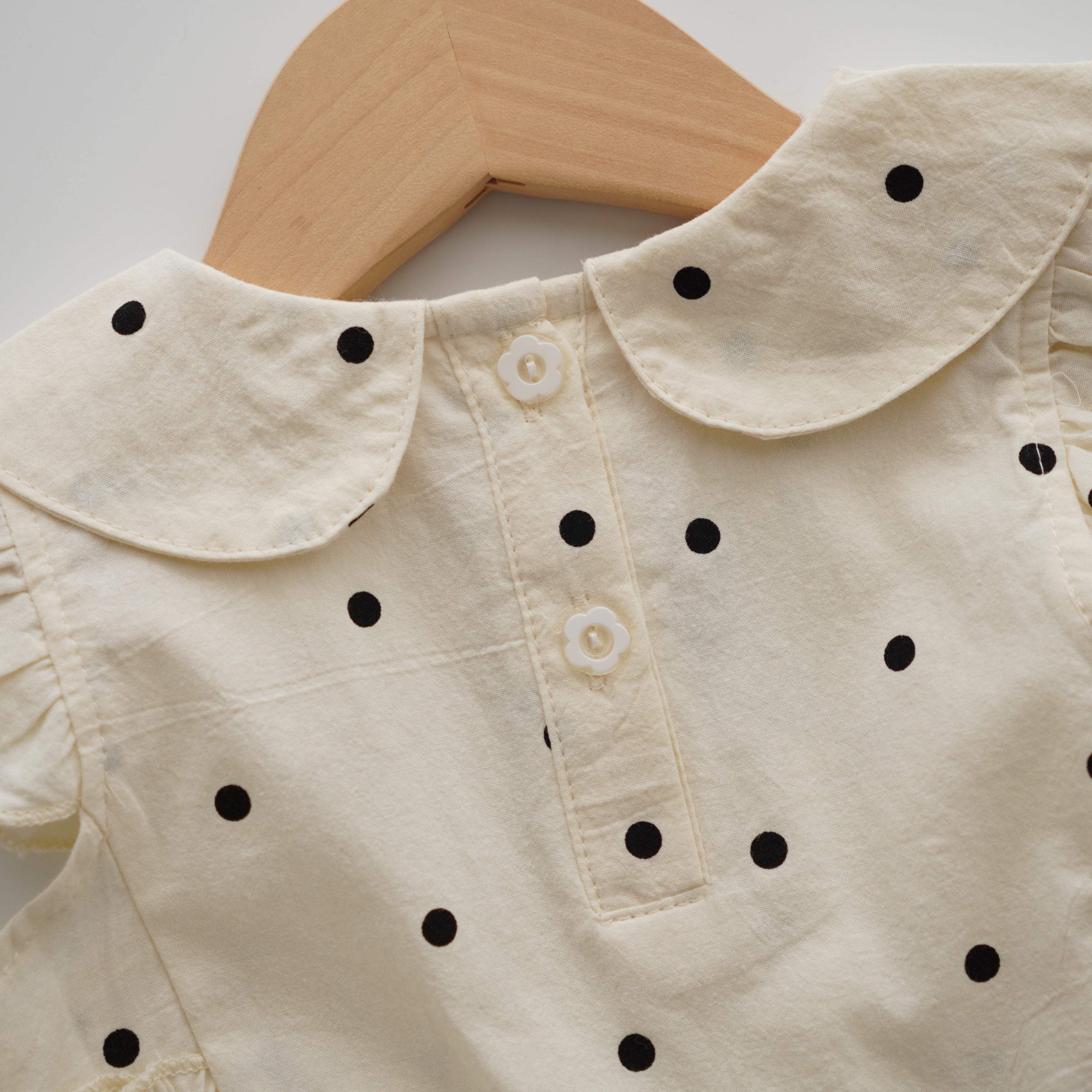 Classic Polka Dot Layered Romper