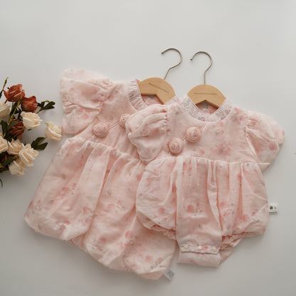 Rose Modern Design Sister Matching with Bag