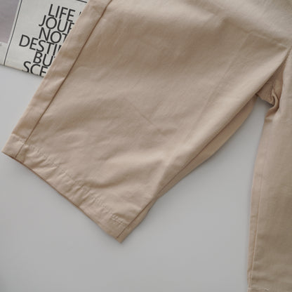 Modern Line Shirt & Vest & Casual Pants Set