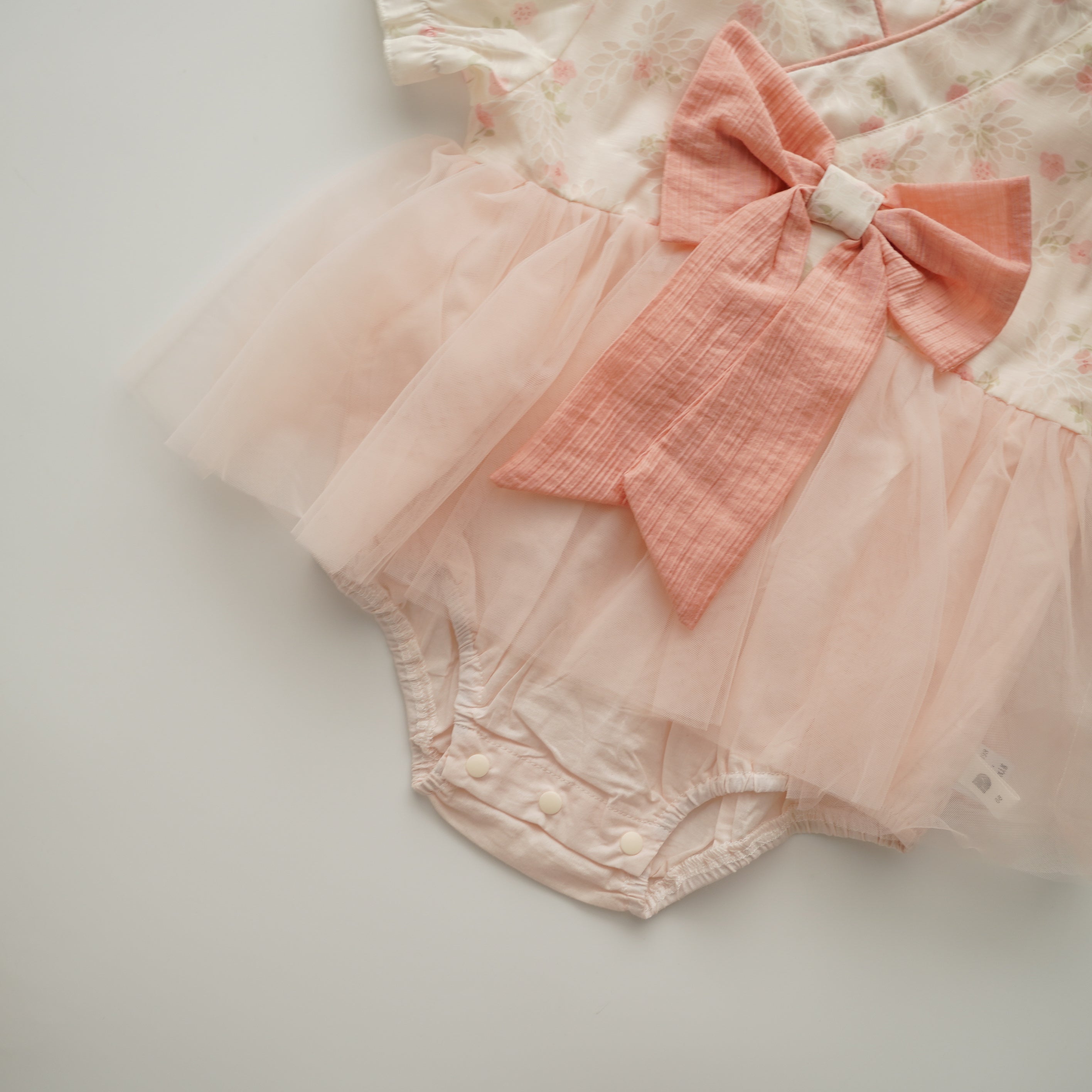 Overlap Ribbon Romper (Defect)