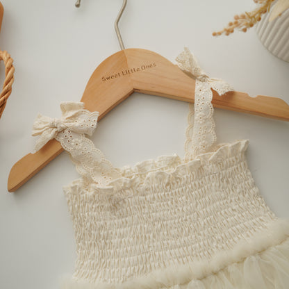 Sweetie Ribbon Mesh Romper