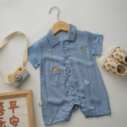 Dino World Silky Denim