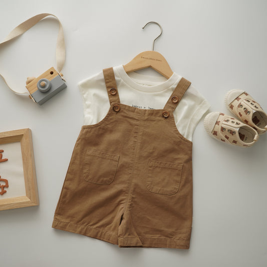 Happy Smile Shirt with Brown Sling Set (Size 73)