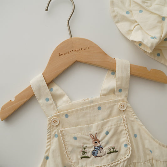 Gardening Bunny Romper with Hat