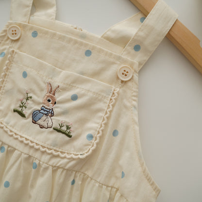 Gardening Bunny Romper with Hat
