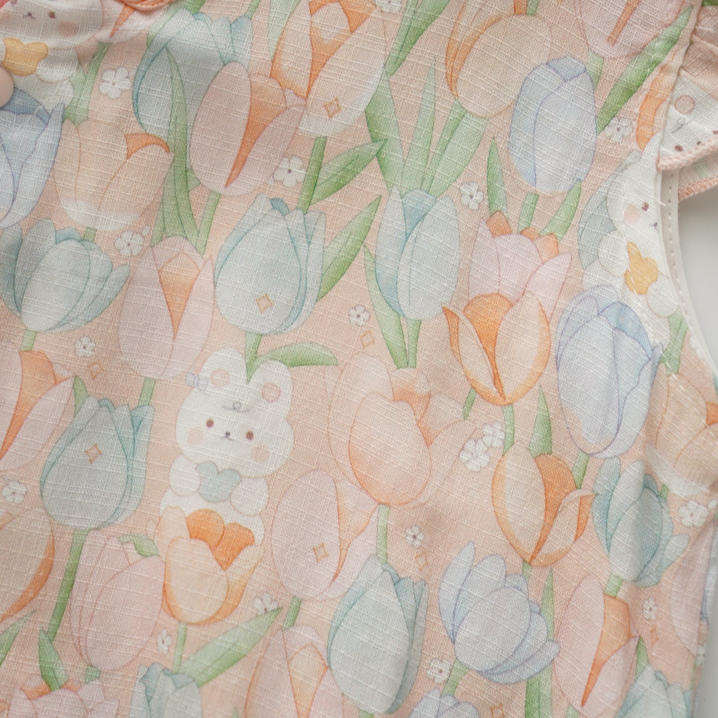 Bunny & Tulip Chinese Cheongsam with Hairband