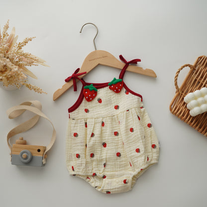 Strawberry Casual Romper