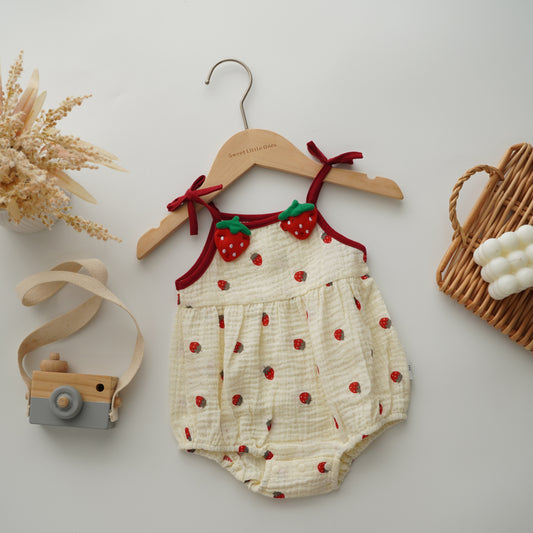 Strawberry Casual Romper