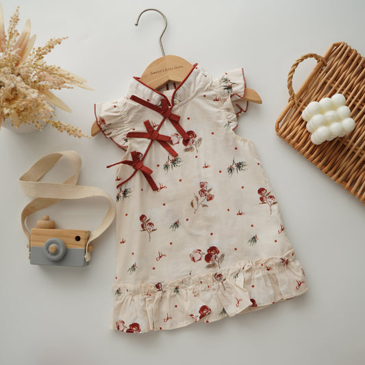 Ruffled Sleeves Modern Cheongsam