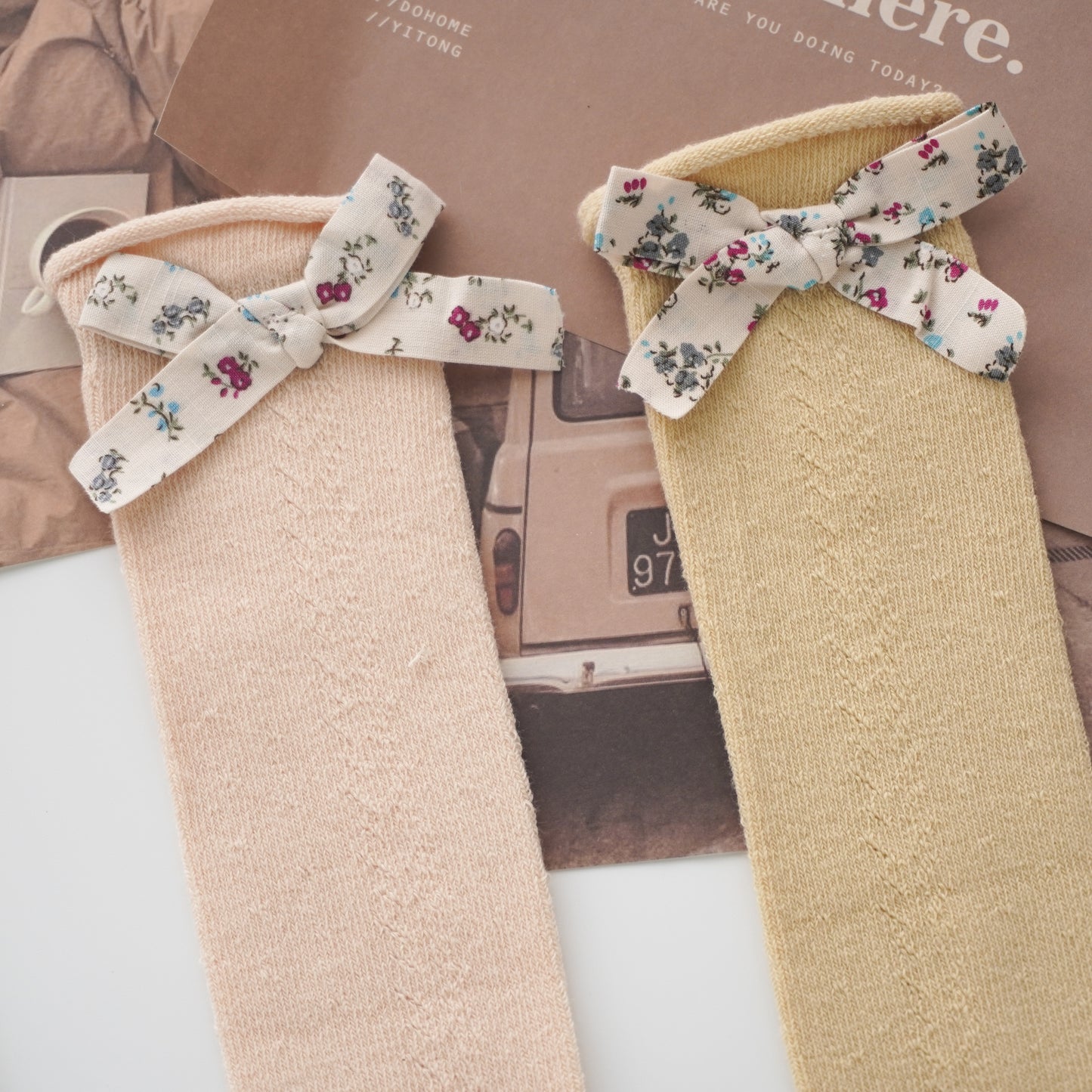 Baby Girl Ribbon Long Socks