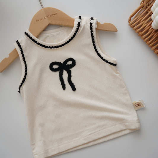 Ribbon Soft Top & Pants Set