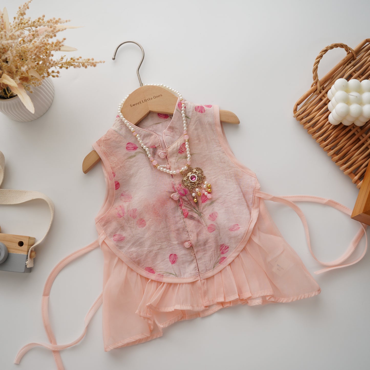 Pink Two Pieces Cheongsam