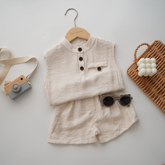 Minim Plain Two Pieces Set
