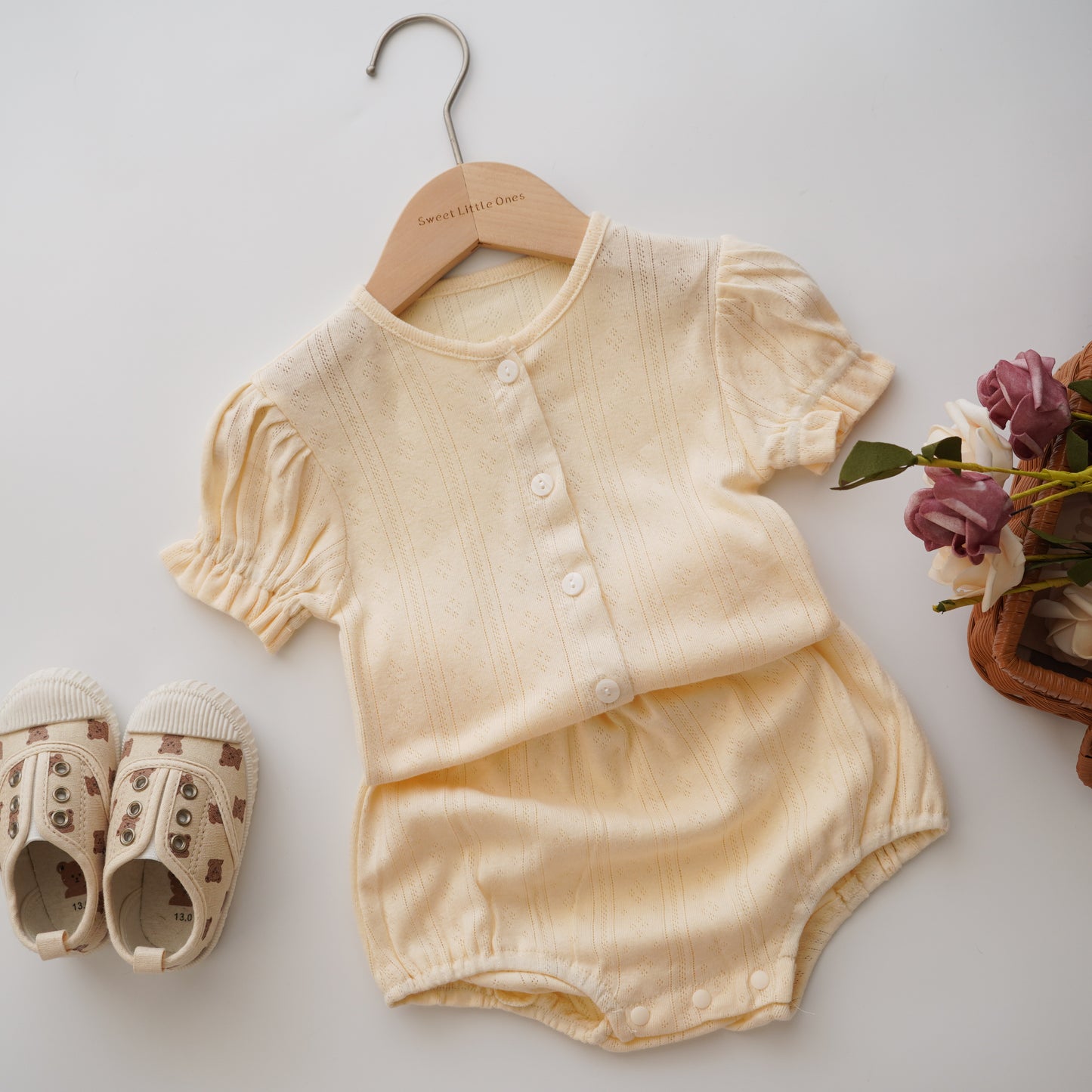 Daily Casual Girl Cotton Two Pieces Set