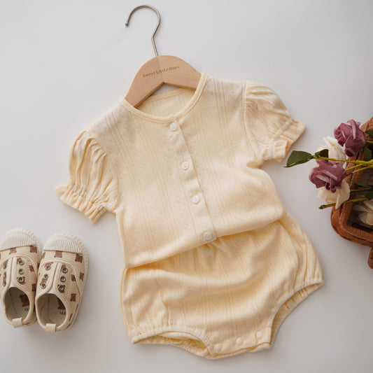 Daily Casual Girl Cotton Two Pieces Set